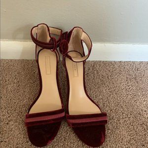 Antonio Bellani Red Velvet Heels